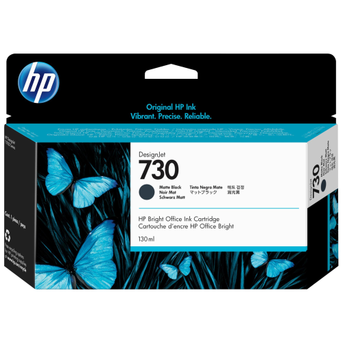 HP 730 CARTUCCIA INK-JET 130 ML NERO OPACO